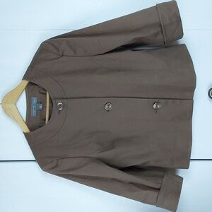 Josephine Chaus Chocolate Brown Blazer /COAT Neutral Fall Sz.10